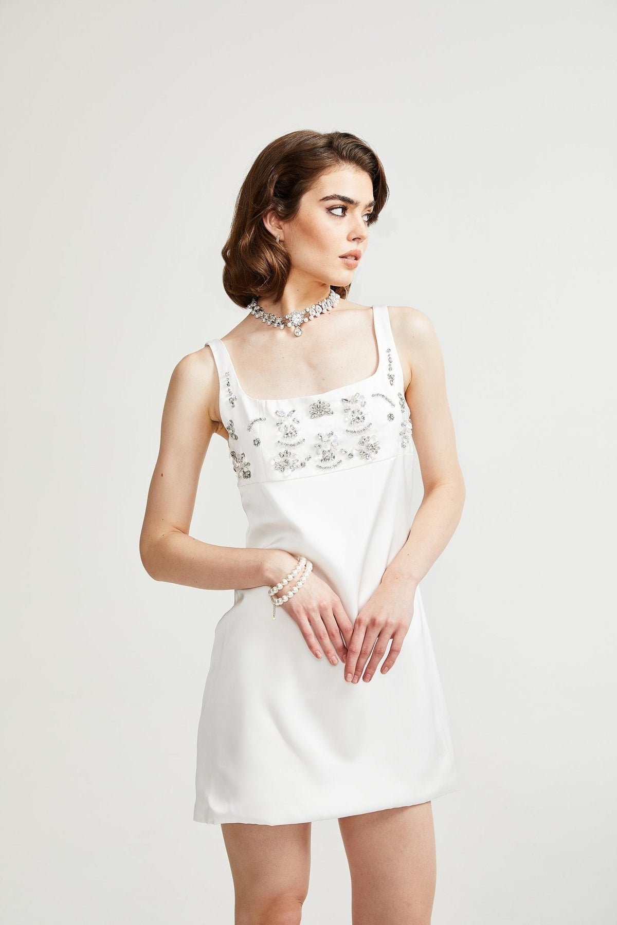 Ardelle Embellished Mini Dress