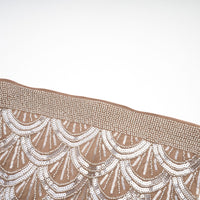 Astrid brown embellished mini dress