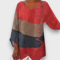 Mevara – Lightweight Blouse with Asymmetrical Hem