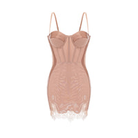 Coline bustier-style mini dress