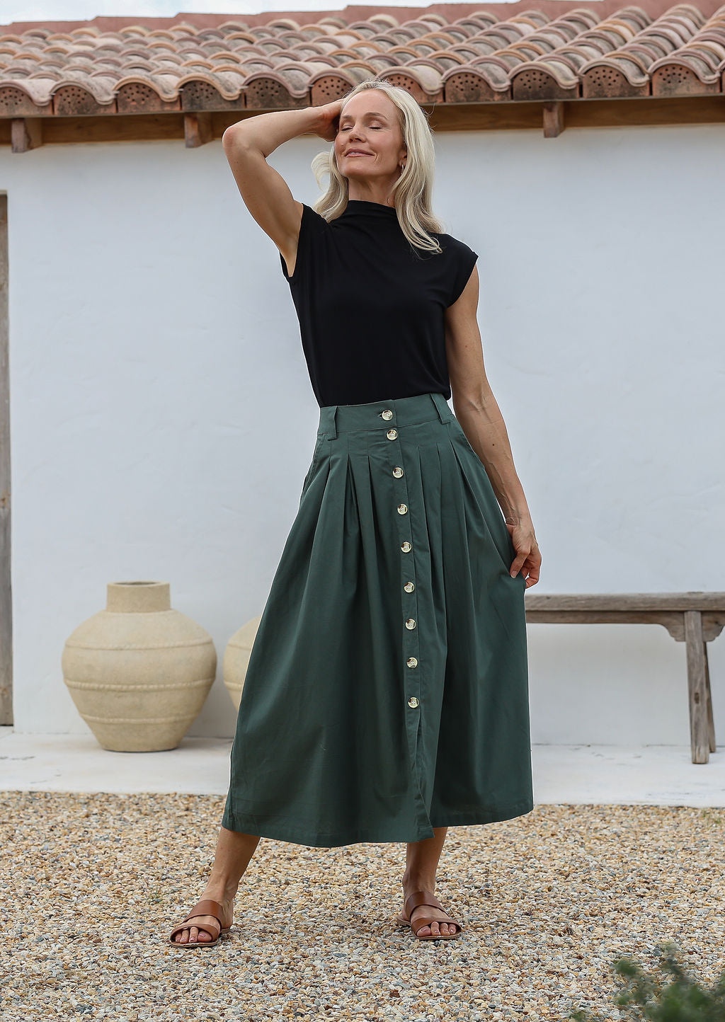 Cora Skirt Jungle Green