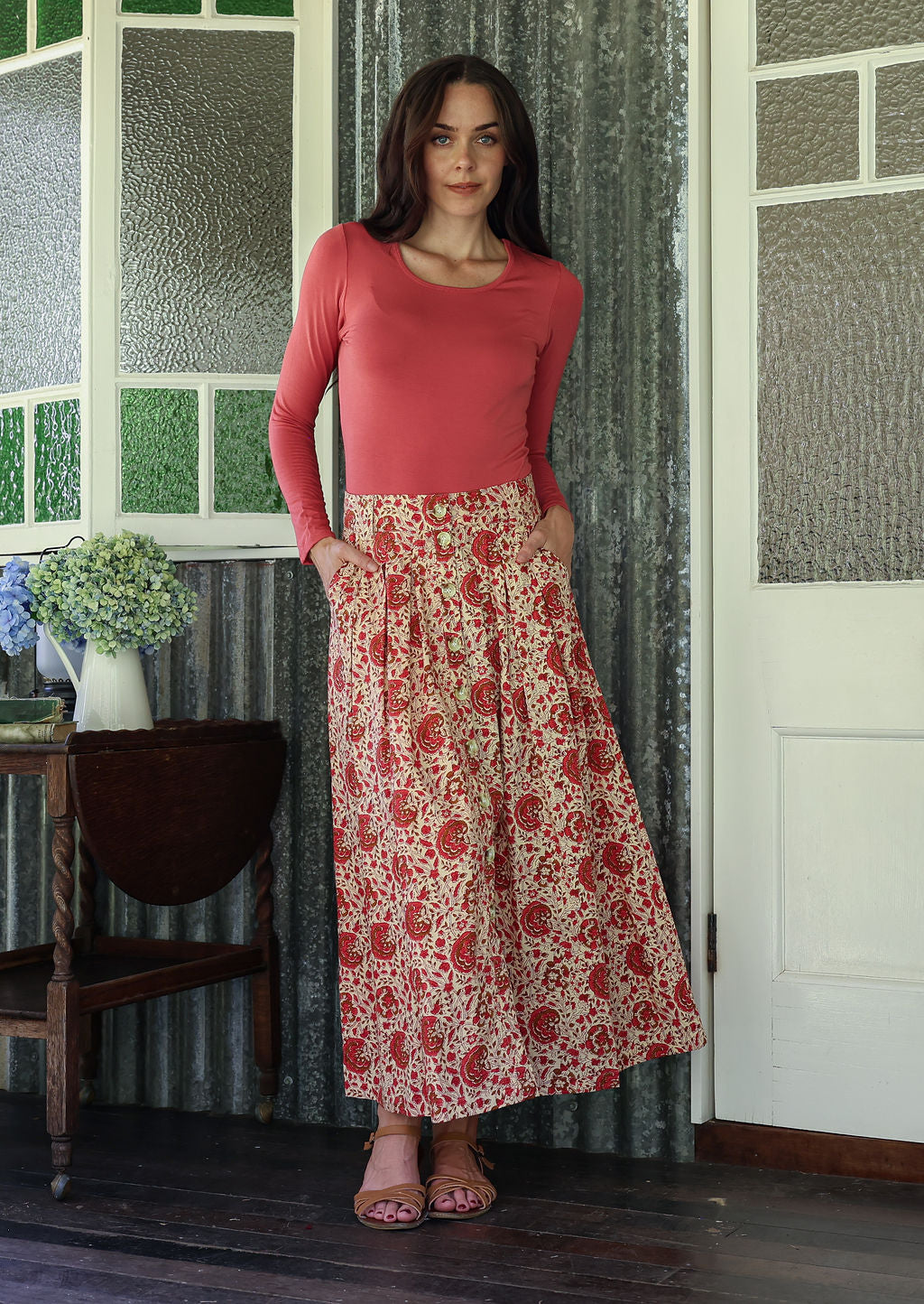 Cora Skirt Rose