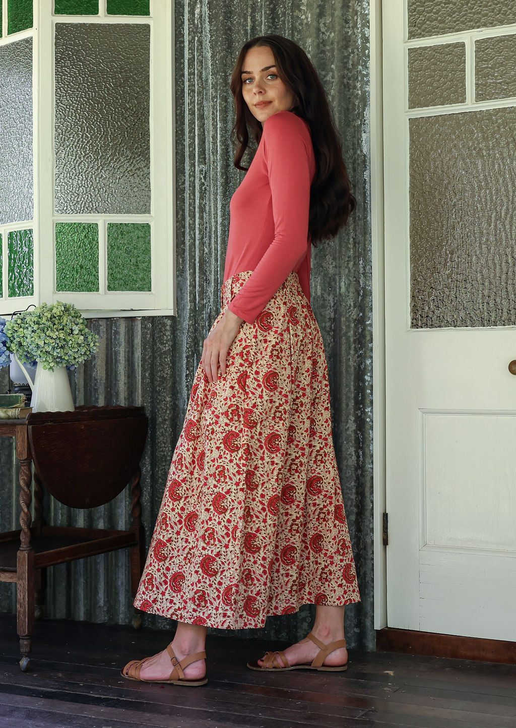 Cora Skirt Rose