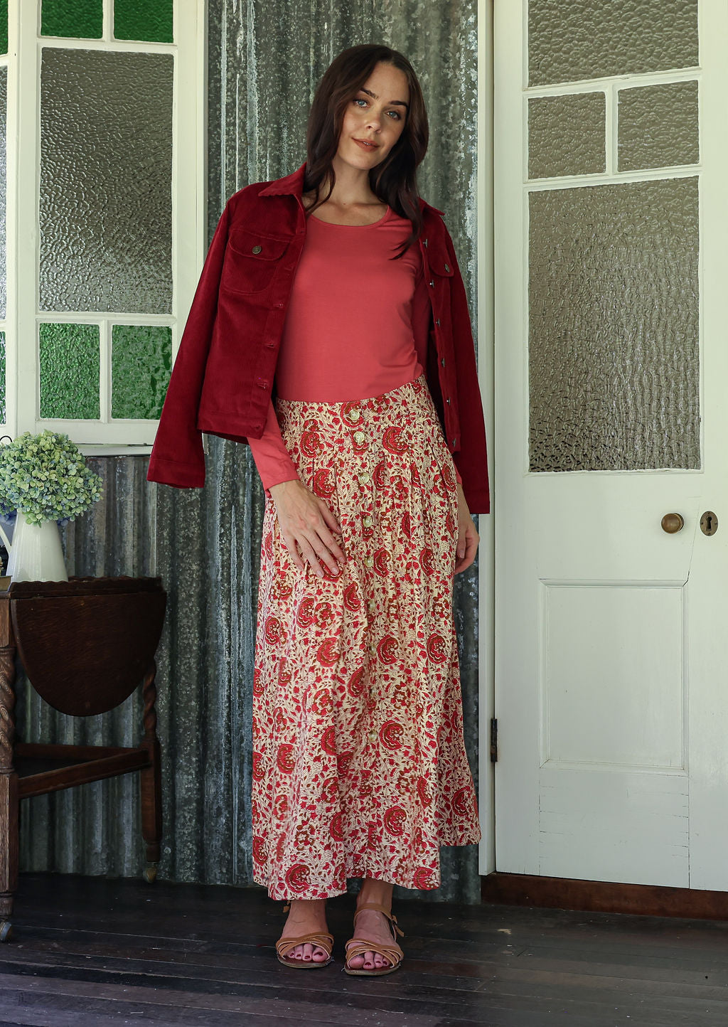 Cora Skirt Rose