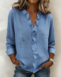 Lottie™ Ruffle V-Neck Blouse