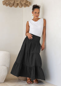 Dawn Maxi Skirt Black
