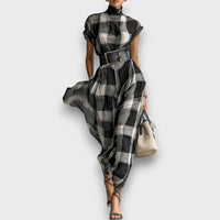 Marcia – Maxi dress with checked design
