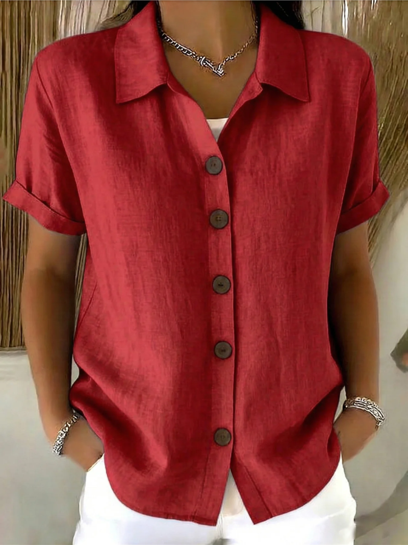 MILA BUTTON FRONT BLOUSE