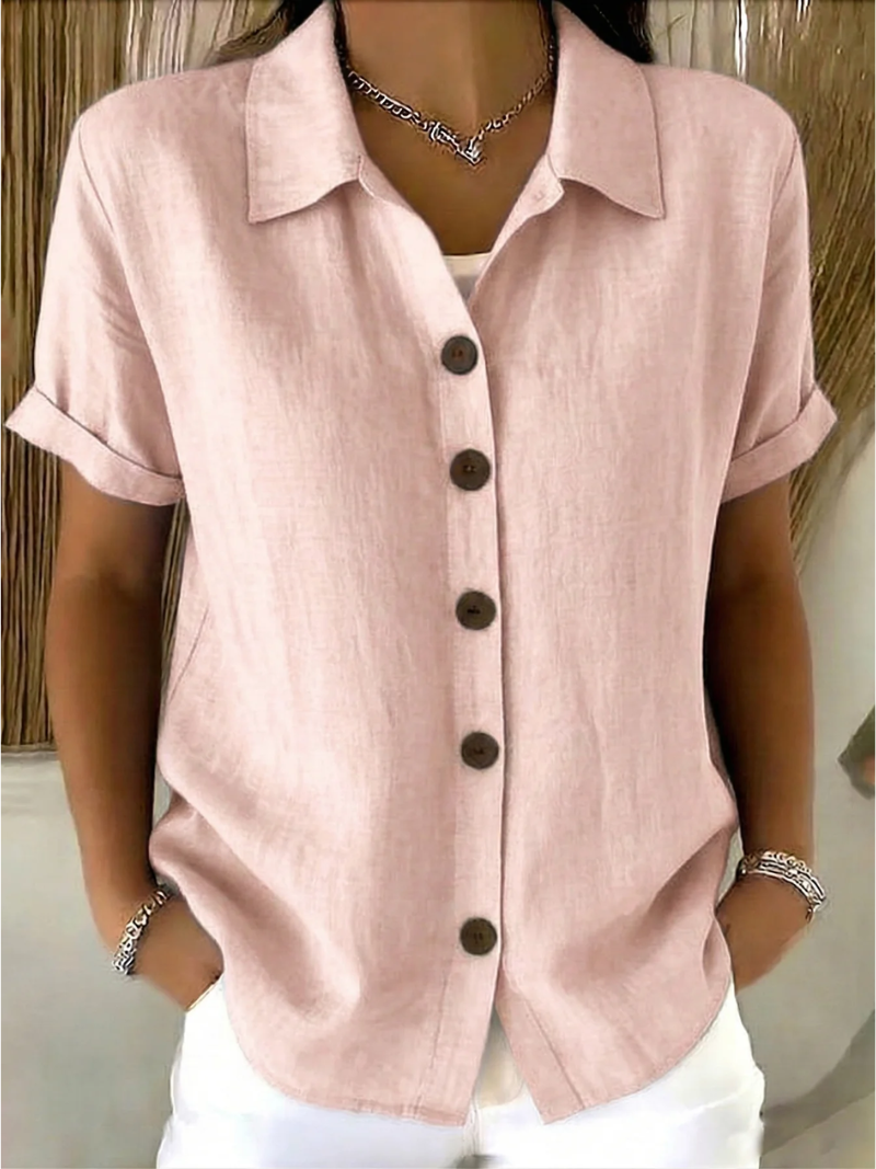 MILA BUTTON FRONT BLOUSE