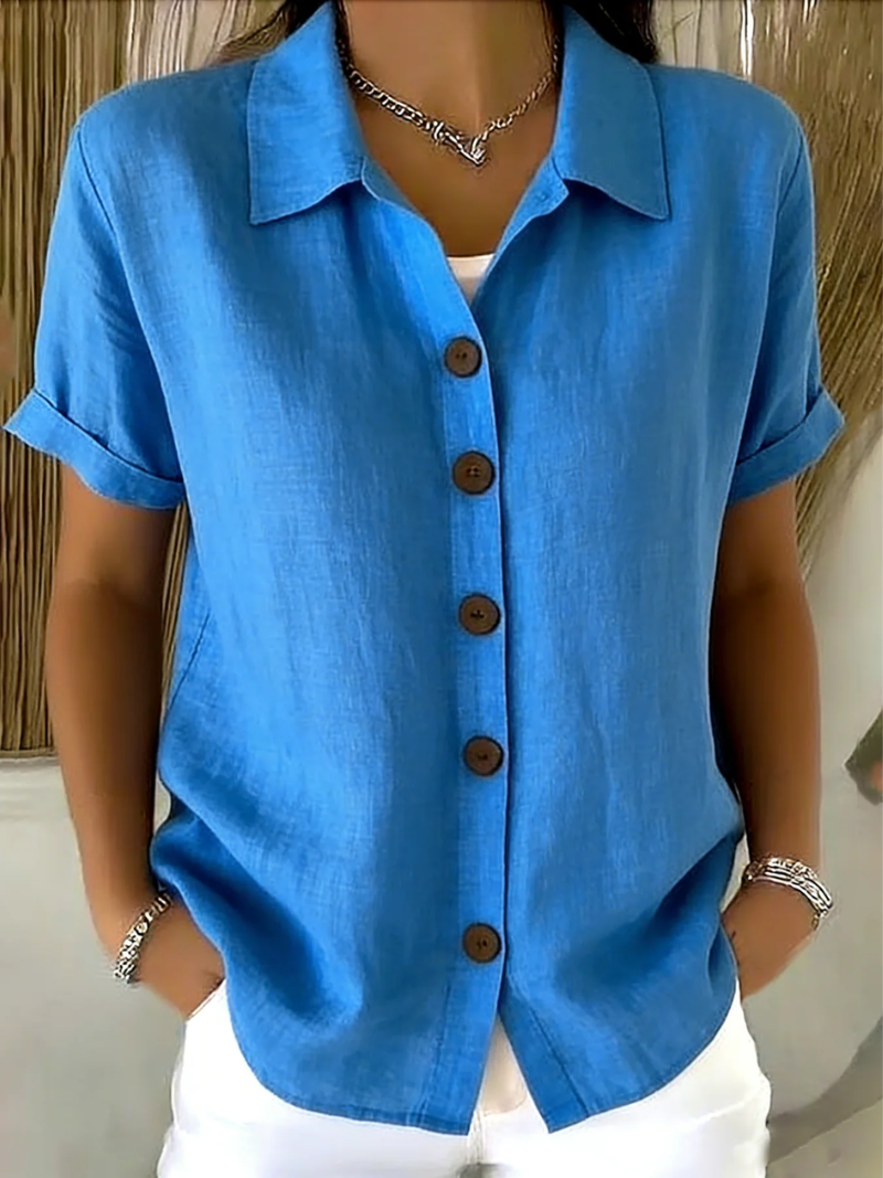 MILA BUTTON FRONT BLOUSE
