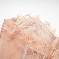 Eilís Pink Bustier Mesh Maxi Dress