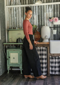 Esta Corduroy Pants Black