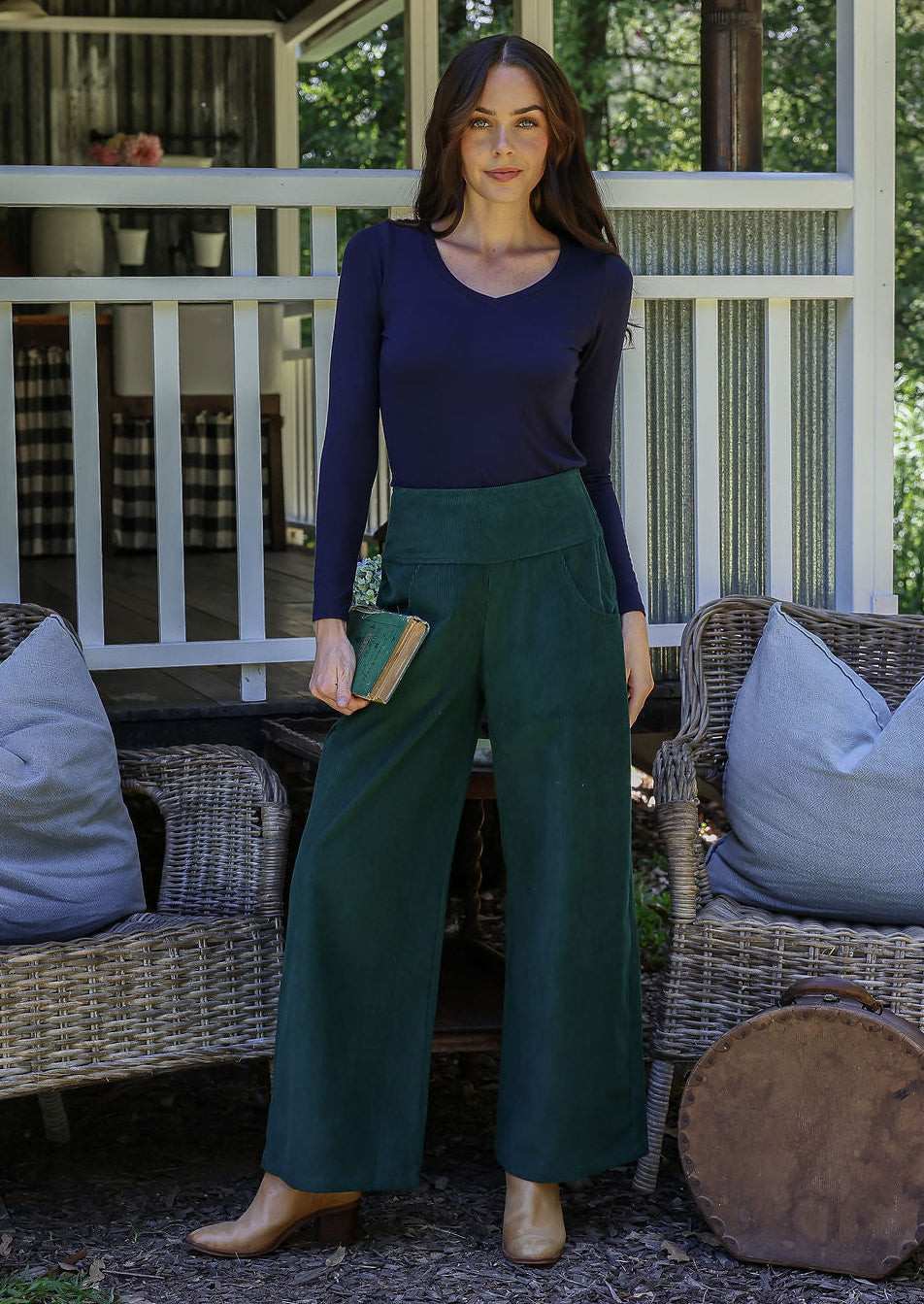 Esta Corduroy Pants Botanical Garden