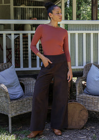 Esta Corduroy Pants Ganache