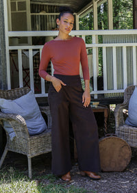 Esta Corduroy Pants Ganache