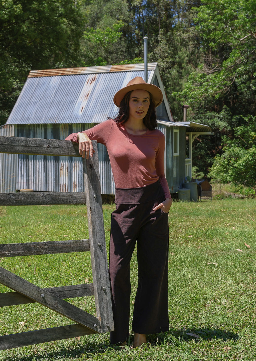 Esta Corduroy Pants Ganache
