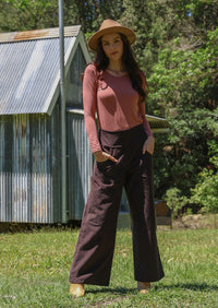 Esta Corduroy Pants Ganache