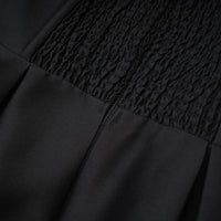 Felisara black bowknot midi dress