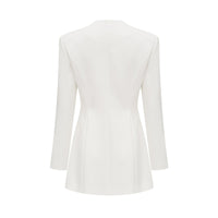 Fionnghuala White Crystal Embellished Mini Dress