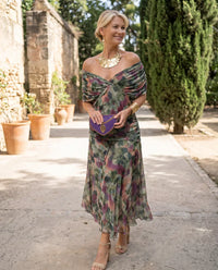 Wrap Dress in Crossover Style