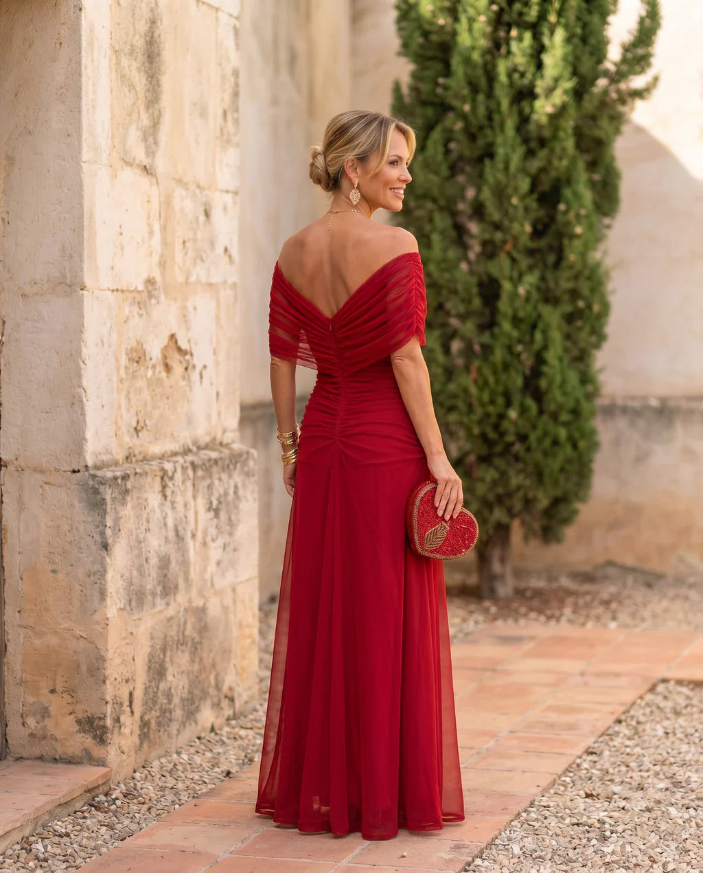 Wrap Dress in Crossover Style