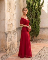 Wrap Dress in Crossover Style
