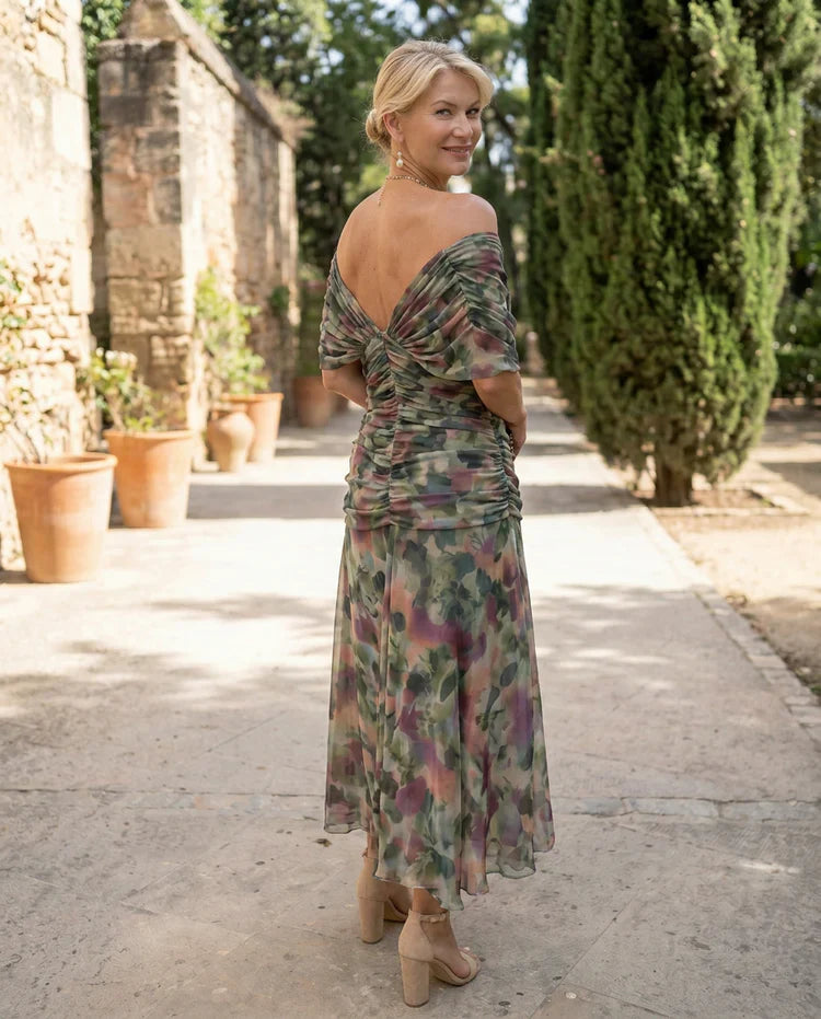 Wrap Dress in Crossover Style