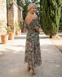 Wrap Dress in Crossover Style