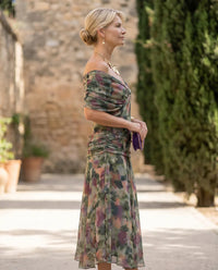 Wrap Dress in Crossover Style