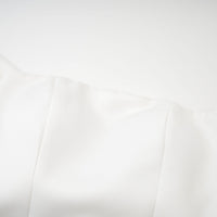 Hélène white oversize-bow mini dress