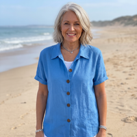 MILA BUTTON FRONT BLOUSE