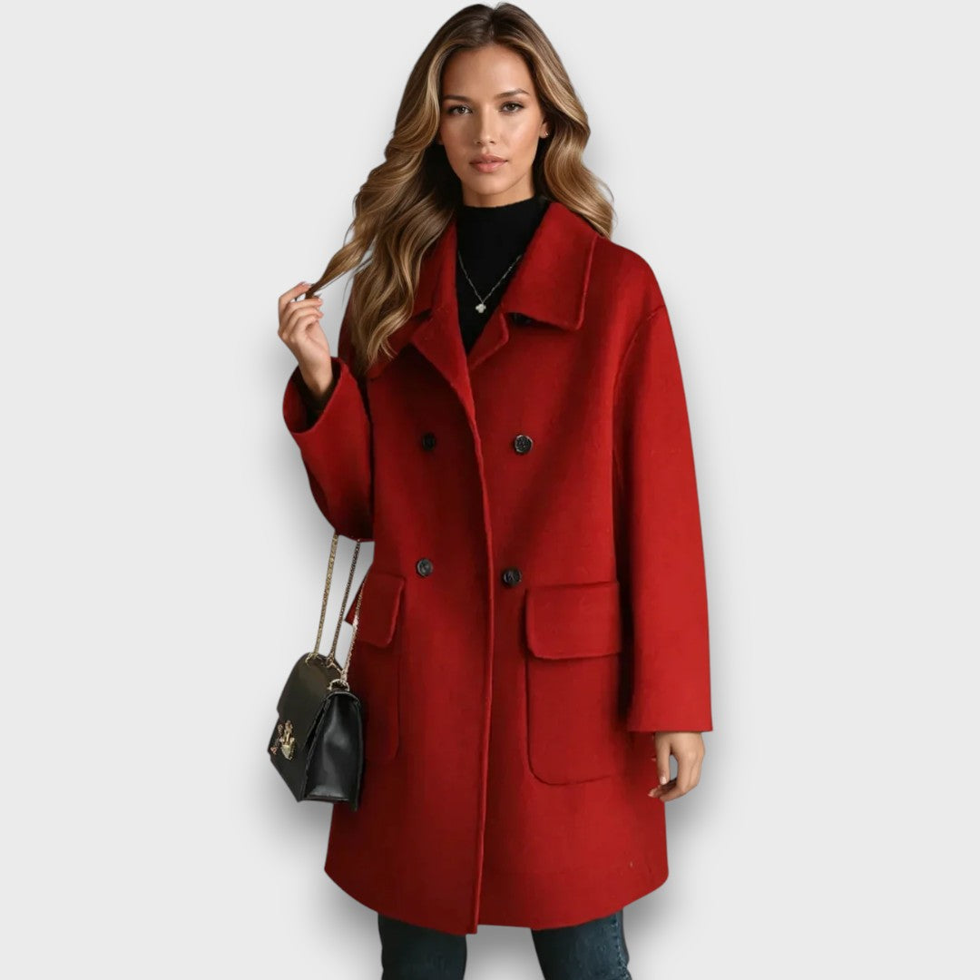 Celisse – Classic Double-Breasted Coat
