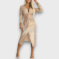 Mariele – Elegant Sequin Evening Dress with Front Slit