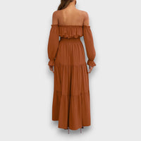 Arvenna – Off Shoulder Tiered Maxi Dress
