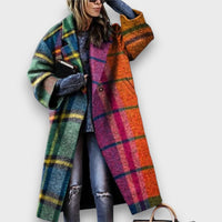 Fioren – Long Coat in Oversized Style