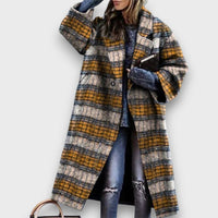 Fioren – Long Coat in Oversized Style
