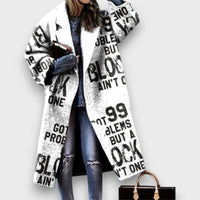 Fioren – Long Coat in Oversized Style