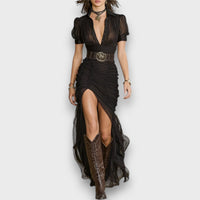 Ravianne – Pleated Maxi Dress