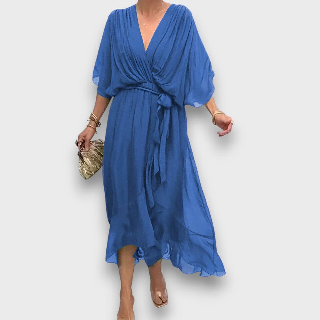 Monica – Airy Dress with V-Neck