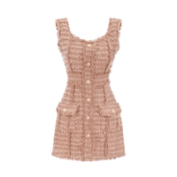 Liane tweed button-down fastening dress