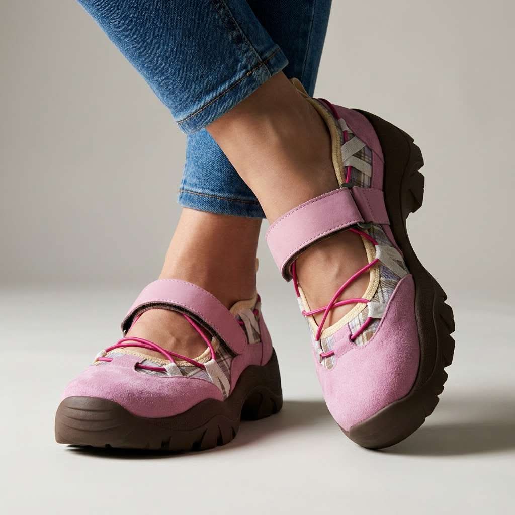 LOTTIE CHIC CROSS-STRAP SANDALS