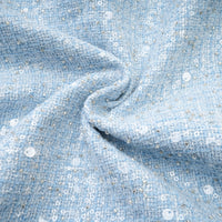 Manon blue tweed sequined mini dress