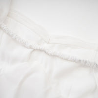 Mariah White Chiffon Ruffle Halterneck Maxi Dress