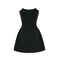 Melisande black embellished mini dress