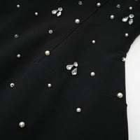 Melisande black embellished mini dress