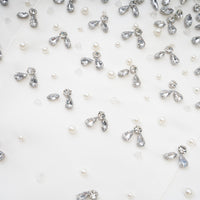 Melisande white embellished mini dress