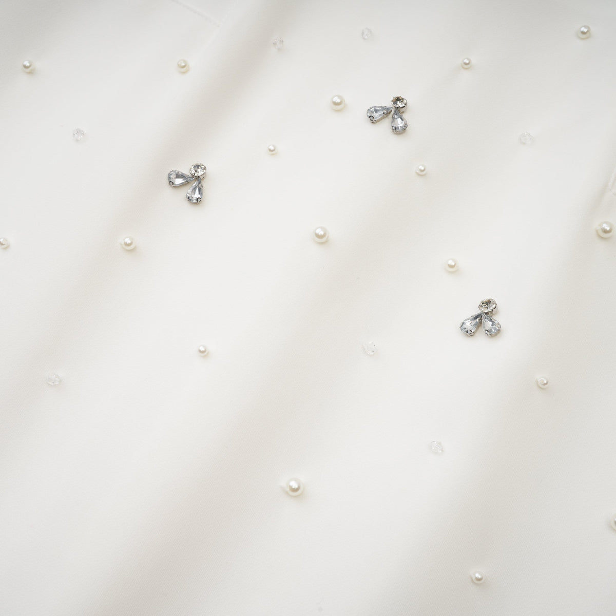 Melisande white embellished midi dress