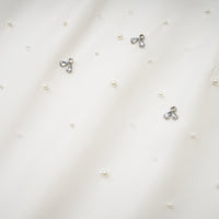 Melisande white embellished midi dress