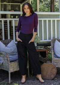 Nora Corduroy Pants Black