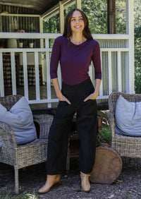 Nora Corduroy Pants Black